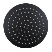 Round Matte Black Shower Head